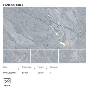 Carrelage en porcelaine marron pour salle de bain 600x1200 Grande taille Brillant Intérieur Glacé Sol Mur Poli Antidérapant pour la maison Salon - Product Image 3