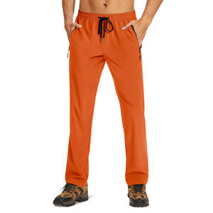 Pantalons pour hommes de haute qualité, multi-poches, cordon de serrage, grande taille, grande taille, 100% coton, pantalons décontractés pour hommes, tissu en coton, tricoté - Product Image 1