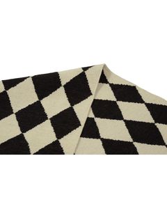 Alfombra Moderna de Estilo Escandinavo, 100% Lana, Tejida a Mano, Diseño Geométrico, Ecológica, Antideslizante y Reversible - Product Image 4
