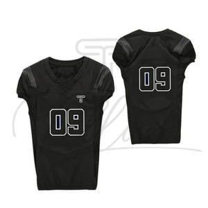 Maillot de football américain respirant à manches courtes imprimé personnalisable unisexe adulte - Product Image 3