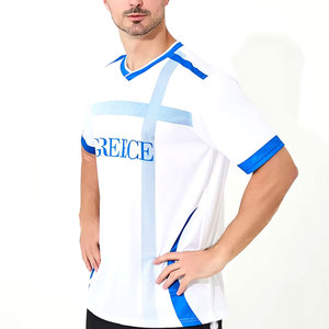 Venta al por Mayor de la Última Moda Deportiva, Camiseta de Fútbol Corta Ligera 100% Poliéster, Secado Rápido, Transpirable, Totalmente Estampada - Product Image 3