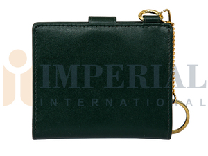 Portefeuille en cuir véritable de style haut de gamme personnalisé, fin, long, avec fermeture éclair, imperméable, en coton, pour hommes - Product Image 2