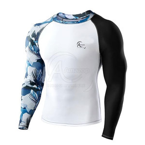 Plus Size Fitness Wear Men <b>Compression</b> <b>Shirts</b> High Quality Round Neck Men <b>Compression</b> <b>Shirts</b> - Product Image 2
