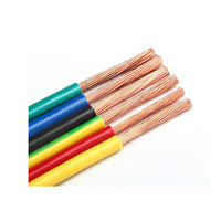 Cable de cobre sólido para construcción 500Ft 12 Gauge Cable eléctrico de cobre trenzado negro