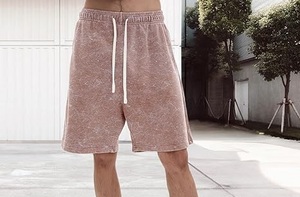 Wholesale Customized <b>Vintage</b> Sweat Shorts Blank Acid Wash Swim Beach <b>Trunks</b> Short Premium Quality Low Price Breathable - Product Image 3