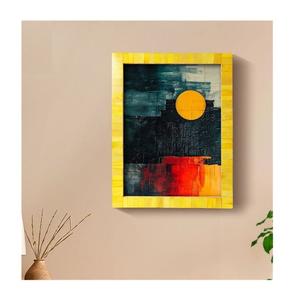 Cadre photo mural en résine colorée tendance meilleure qualité Logo personnalisé Incrustation d'os unique Décoration de la maison Cadres photo personnalisés - Product Image 2