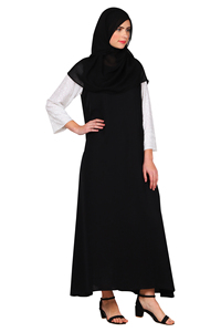 Abaya pour hijab robe musulmane vêtements islamiques traditionnels musulmans Arabie saoudite vêtements EID d'Inde - Product Image 6