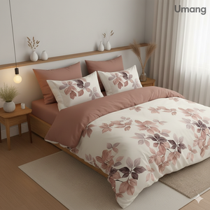 New Soft Modern Home Bedding Washed Cotton Woven Florals <b>Twin</b> Size All-Season Warm Skin-Friendly Comforter Fuzzy Quilt Both - Product Image 4