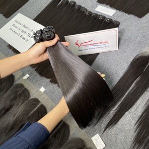 Vente en gros, extensions de cheveux humains vietnamiens de luxe, faisceaux de cheveux raides, extension de cheveux en trame - Product Image 5