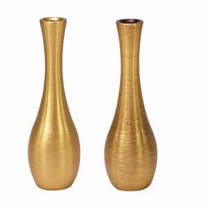 Vase à fleurs en métal pour décoration de vaisselle d'hôtel et de restaurant Vase à fleurs pour anniversaire de mariage ou fête de fiançailles - Product Image 2