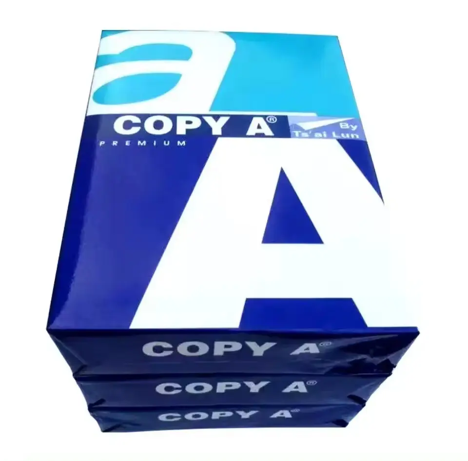Top fabricant société vendant du papier A4 de couleur blanche de taille A4 80gsm double A A4 papier de copie