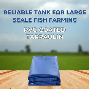Bâche ronde en PVC enduit Z N Global Nation 1250 GSM pour équipement d'aquaculture, idéale pour les bassins de biofloc et l'élevage aquacole - Product Image 2