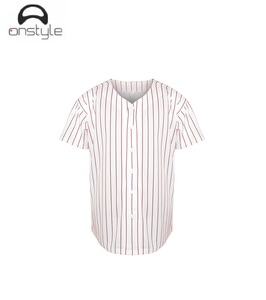 Onstyle, camiseta de béisbol de estilo deportivo para hombre, uniforme de botón completo, tela cosida personalizada, ropa deportiva ligera transpirable para equipos - Product Image 4