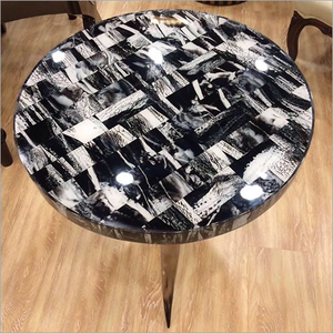 Table d'appoint de luxe en corne de buffle faite à la main, écologique, sculptée, incrustation de corne naturelle pour la décoration de la maison, de l'hôtel et du bureau - Product Image 3