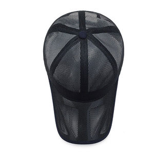 Casquette de Baseball en Maille Réglable Snapback Casquette de Baseball Style Camionneur pour Sports Voyage Extérieur Décontracté Solide Blanc Plaine Hip Hop - Product Image 5