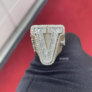 Anillo de Plata de Ley 925 para Hombre, Estilo Hip Hop, con Moissanita VVS, Chapado en Oro Amarillo, Ideal para Boda, Compromiso, Aniversario o Fiesta - Product Image 2