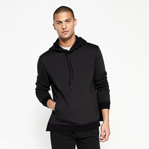 Sweat à capuche d'hiver surdimensionné de luxe en molleton bouclette 100% français épais, avec logo brodé appliqué personnalisé, respirant, vente en gros - Product Image 1