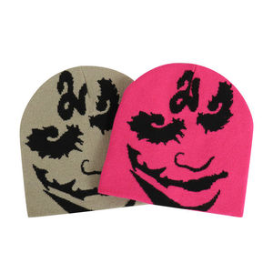 OEM Acrylic Graphic Design Fashion Streetwear Winter <b>Warm</b> Knitted Beanies <b>Hats</b> All Over Print Jacquard Beanie <b>Hat</b> - Product Image 4