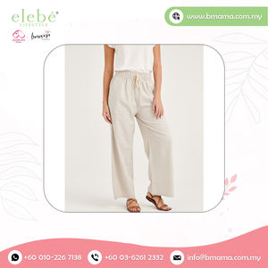 กางเกงสเวตเตอร์ผ้าลินินคอตตอนสำหรับผู้หญิงใส่ในฤดูร้อนใส่สบายสไตล์ด้านหน้าเรียบสีล้วนเป็นทางเลือกที่ดีที่สุดของผู้ซื้อทั่วโลก - Product Image 6