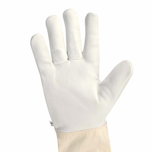 Costume d'apiculture avec manchette longue gants d'apiculture en cuir haute qualité main protection abeille garder des gants en cuir - Product Image 5
