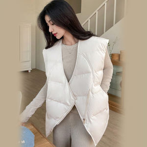 Latest Custom Logo Design Sleeveless Unisex Down <b>Vest</b> <b>Winter</b> Casual Plus Size <b>Women</b> Puffer <b>Vests</b> & Waistcoats Equestrian Gilets - Product Image 6