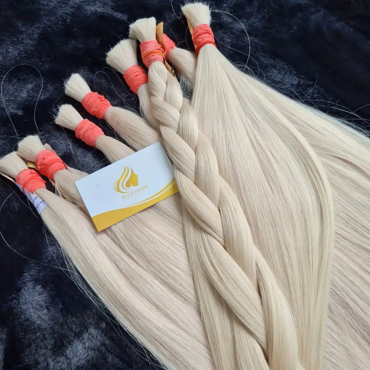 Volos Blonde Verschillende Tinten Menselijk Haar Bulk Hair Extensions Lichte Kleur Human Vietnamese Hair Extensions Met Groothandelsprijs