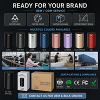 Diffuseur d'arômes WiFi OEM ODM sans eau, nébuliseur d'huiles essentielles avec boîtier en alliage d'aluminium et batterie de 2000 mAh pour la maison et l'hôtel