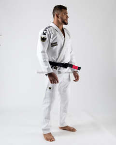 BJJ Unisex algodón Jiu Jitsu Gi bordado personalizado entrenamiento Kimono con pantalones cortos ropa de artes marciales para adultos servicio OEM disponible - Product Image 4