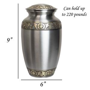 Cremation <b>Urn</b> For Human Ashes Affordable Quality Handcrafted Keepsake <b>Large</b> Funeral Memorial Brass Token Customized Adult <b>Urns</b> - Product Image 2