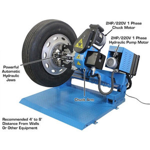 2026 TTC305 Automatic Heavy Duty Truck <b>Tire</b> <b>Changer</b> & WBT210 Wheel Balancer Combo 220V Power Supply - Product Image 2