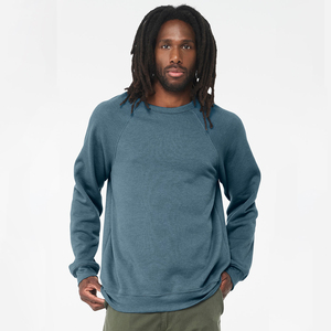 High Quality Unisex Custom Casual Style Neck Pullover Solid Raglan Sleeve Fleece 100% Cotton <b>Sweatshirt</b> <b>Embroidery</b> Logo Winter - Product Image 1
