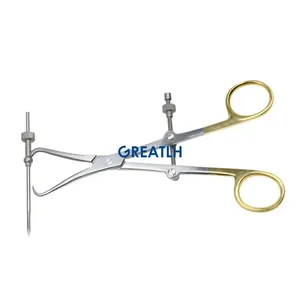 Pinzas de reducción ósea de acero inoxidable, instrumento quirúrgico ortopédico con guía de perforación - Product Image 6