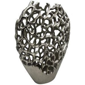 Vase en métal doré de luxe, pot à fleurs ajouré, centre de table abstrait moderne pour salon, table de mariage, vases floraux - Product Image 2