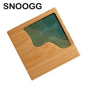 Ensemble de 4 sous-verres en bois de résine, polis, de formes variées, design moderne, écologiques, personnalisables, pour bar, cuisine, maison, fête de déménagement, anniversaire - Product Image 2