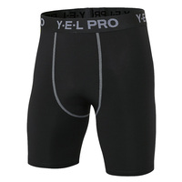 Collants taille moyenne décontractés pour hommes Shorts d'exercice solides à haute compression pour vêtements de sport Jogging Running Sports Drawstring