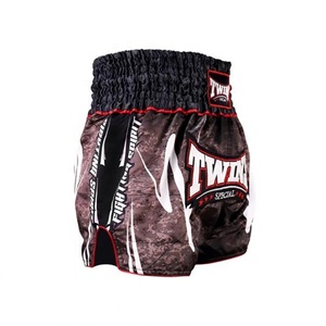 Conjuntos de Shorts de Boxeo Profesionales de Muay Thai de Último Modelo y Alta Calidad, Hechos a Medida con Logotipo Frontal, Satén Cómodo para Sparring - Product Image 2