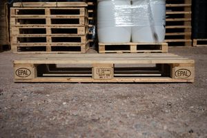 Palette en acier recyclé robuste et durable Euro EPAL double face 1200x800 - Product Image 2