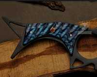 Couteau à désosser artisanal personnalisé en poudre de carbone avec manche en micarta, cadeau personnalisé pour papa ou mari, support OEM