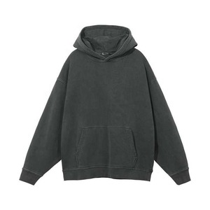 Fabricant personnalisé 400gsm Sweats à capuche pour hommes 100% coton surdimensionné acide lavage broderie haute qualité personnalisé vieilli - Product Image 1