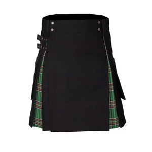 ผ้าคิลท์ยูทิลิตี้ทาร์ตานคุณภาพสูง 20 นิ้วสําหรับผู้ชายสมัยใหม่ วัสดุผ้าฝ้ายนุ่มที่สุดทําจาก & ผ้าคิลท์ยูทิลิตี้ทาร์ตาน - Product Image 1