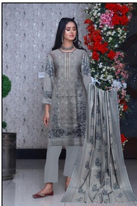 2025 femmes de haute qualité entièrement brodé pelouse coton robe bas quantité minimale de commande en gros fabriqué en usine Shalwar Kameez ensemble indien pakistanais - Product Image 5