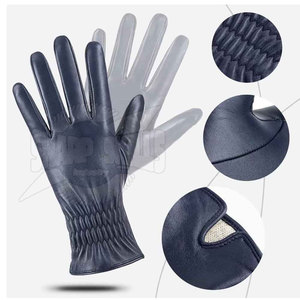 Service OEM Gants en cuir à la mode pour femmes Nouveau design Couleur unie pour la scène hivernale décontractée - Product Image 2