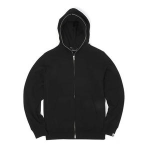 Sweat à capuche sur mesure avec fermeture éclair intégrale - 100% coton, imprimé hiver avec broderie - Product Image 1