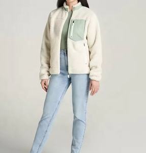 Ventes en gros de vestes d'hiver imperméables à fleurs, à manches longues, en polaire polaire, personnalisées, à fermeture éclair intégrale, grande taille, respirantes - Product Image 6