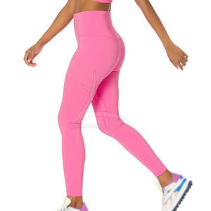 กางเกงเลกกิ้งเอวยางยืดสำหรับผู้หญิงวัสดุสแปนเด็กซ์/ โพลีเอสเตอร์ระบายอากาศน้ำหนักเบาผลิตในปากีสถาน - Product Image 4