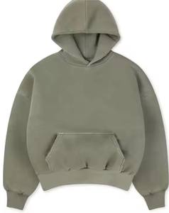 Sweats à capuche 100% coton pour hommes personnalisables meilleure qualité motif uni d'hiver à séchage rapide grande taille - Product Image 3