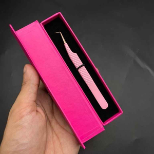 Pinzas de Belleza Profesionales Personalizables en Color J2, de Acero Inoxidable Japonés, Antiestáticas, con Punta Diagonal para Cejas y Pestañas - Product Image 6