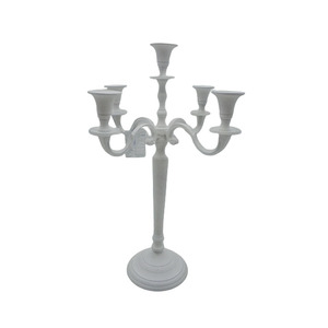 Candelabro de aluminio de cinco brazos de cobre utilizado para el hogar decorativo metálico de alta calidad hecho a mano candelabros de suelo - Product Image 4