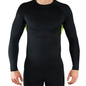 Camisetas de Compresión Tejidas para Hombre, Ecológicas, Transpirables, de Manga Larga, Ajustadas, de Secado Rápido, para Entrenamiento, con Logotipo Personalizado, Marca Privada - Product Image 1
