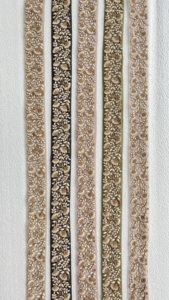 Custom-Made 2-Inch Wide Machine Embroidered <b>Ribbons</b> <b>Laces</b> Floral Design in Five Colours Made From Organza for Wedding Dresses - Product Image 6